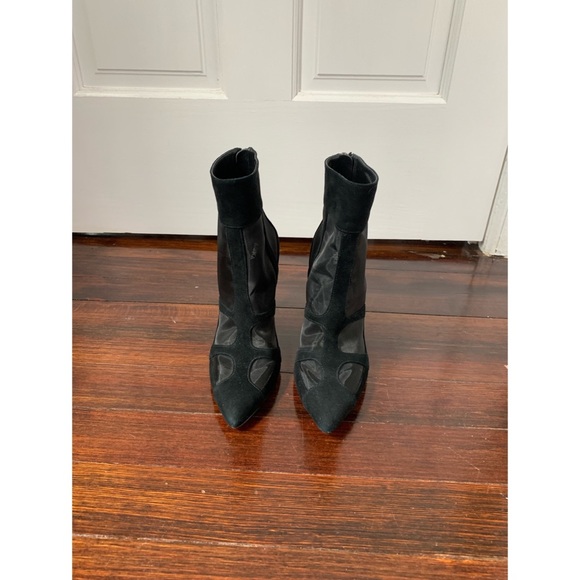 ASKA Collection 100% Suede Mesh Leather Boots - Picture 5 of 9